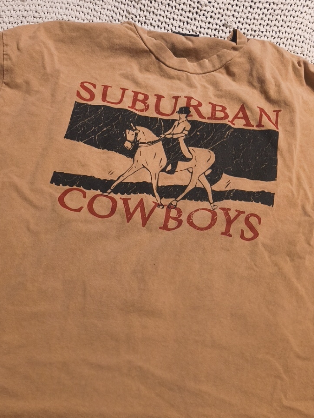 Falling Forward Brown Oversized Tee Shirt Small